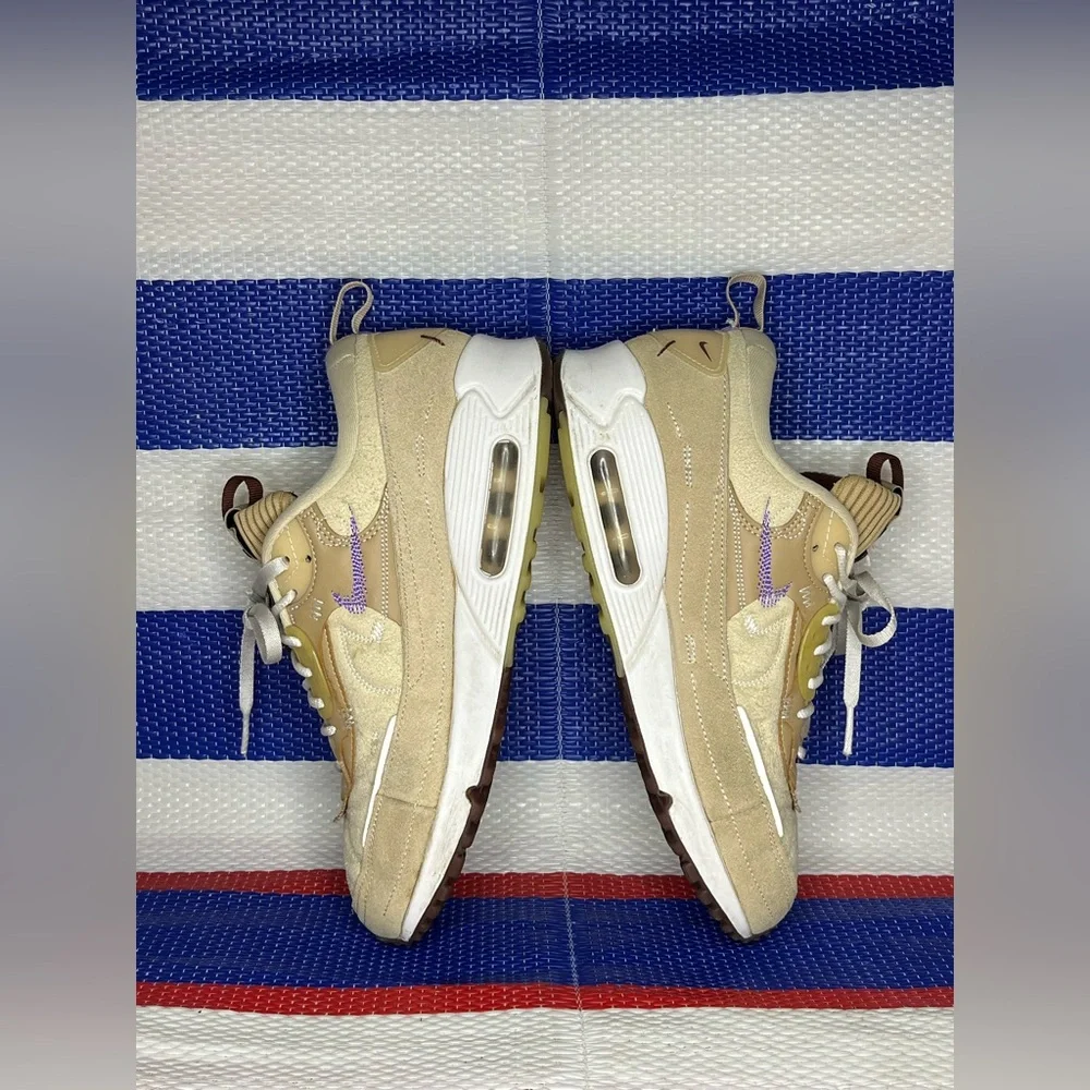 Nike Air Max 90 Futura X Serena Williams Womens Brown Sneakers Shoes DX4221-200